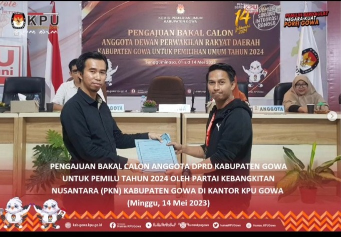 Partai Kebangkitan Nusantara (PKN) Kabupaten Gowa melakukan Pengajuan bakal calon anggota DPRD