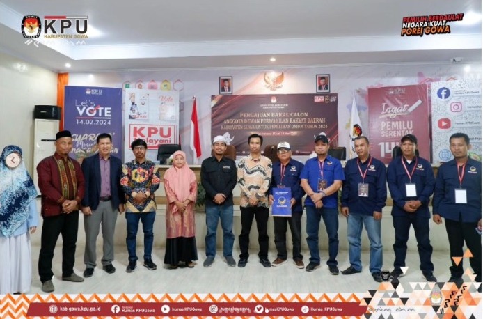 Pengajuan bakal calon anggota DPRD Kabupaten Gowa "NASDEM"